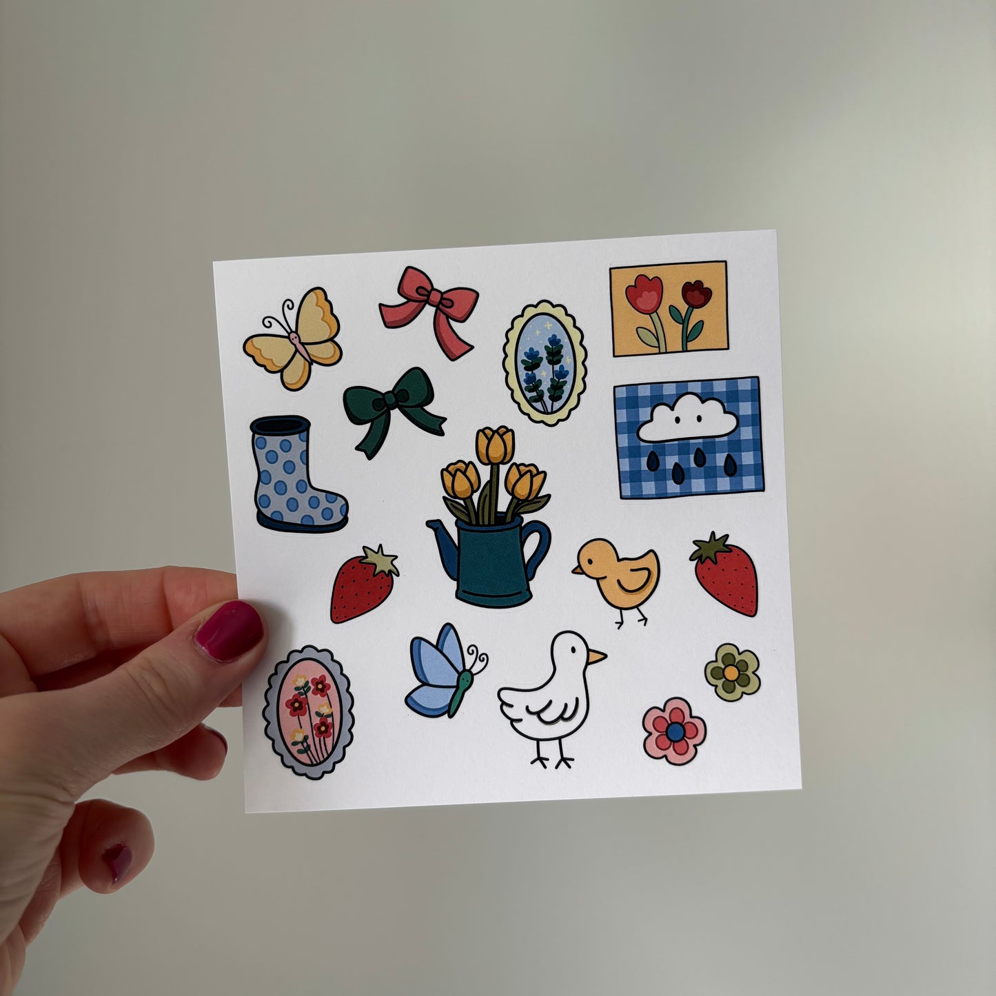 Spring Whimsy Sticker Sheet