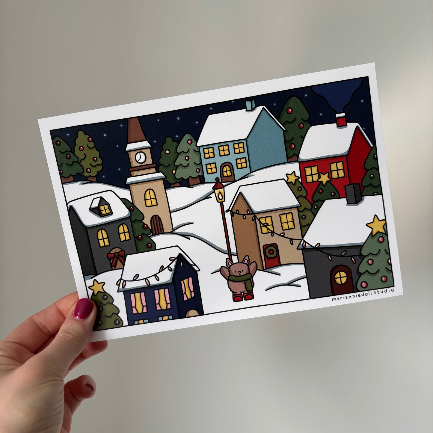 Christmas Village Print