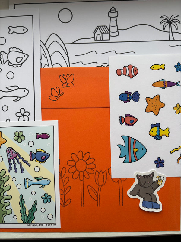 Midge Mail: Monthly Colouring Club