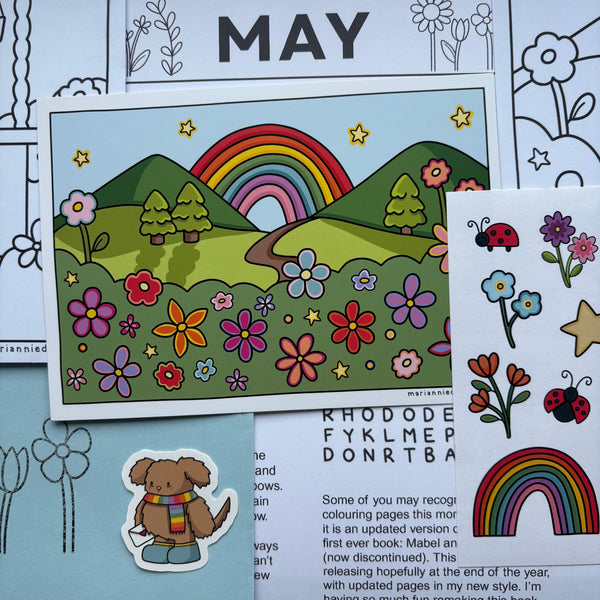 Midge Mail: Monthly Colouring Club