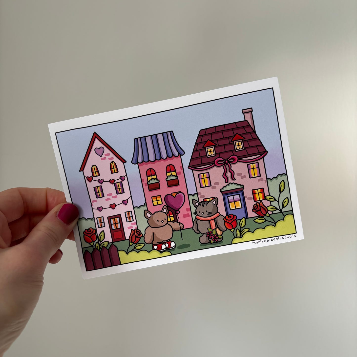 Whimsical Houses Postcard