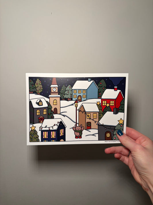 Christmas Village Print